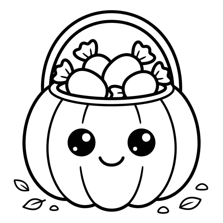 bucket colouring page