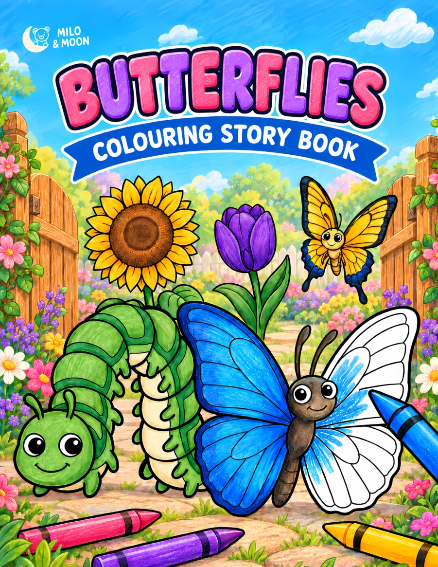 The cover of Butterflies & Flowers