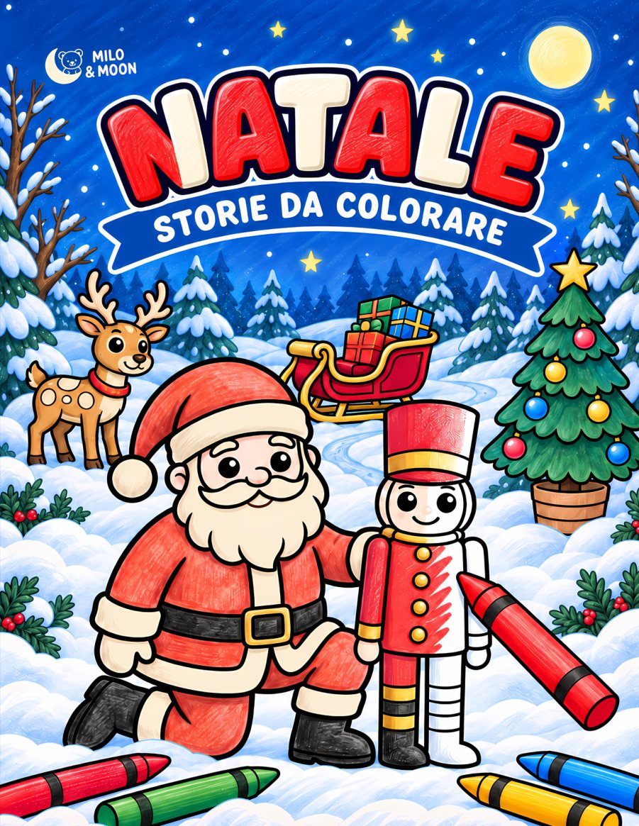 Natale, una storia da colorare